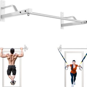 2025 Upgrade Pull Up Bar Wall Mounted – 600 lbs Heavy Duty Strength Training Pull-Up Bars, Ideal Rogue Pull Up Bar for Home and Commercial Gym, Easy Installation Chin Up Bar, Versatile Garage Pullup Bar