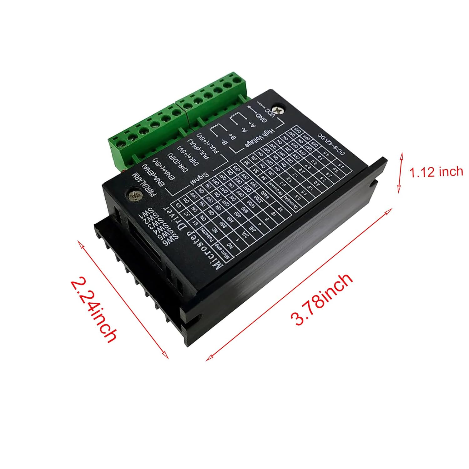 2 Pack TB6600 Stepper Motor Drivers,4A 9-42V 32 Subdivision for Nema 17/23 Stepper Motor Driver CNC Controller, for 3D Printers, Engraving Machines - Image 6