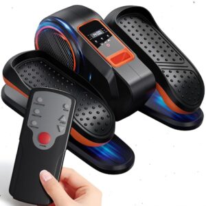Under Desk Elliptical Machine, 12 Speed Remote Control Leg Exerciser, Digital Display, Super Quiet Motor, Compact Design for Home Workout