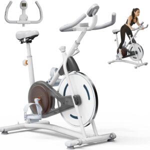 Stationary Bikes,Exercise Bikes,Adjustable Professional Exercise Bikes for Home, Efficient Workout Bike with Smartphone Mount & Digital Pulse Display