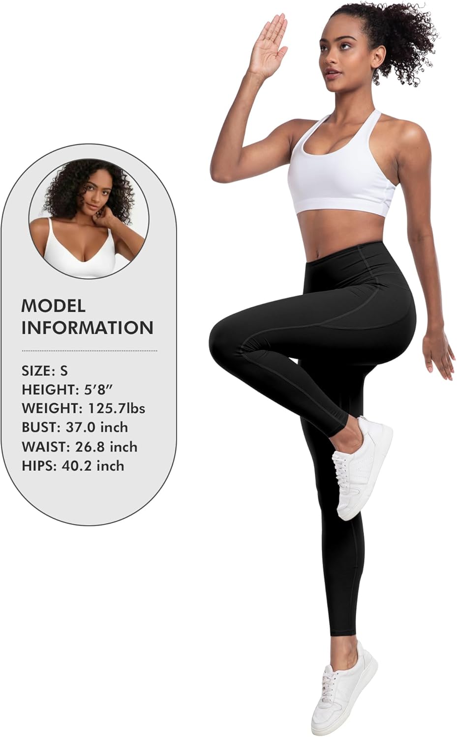 LZYVOO Leggings with Pockets for Women, 6 Packs Soft High Waisted Tummy Control Workout Yoga Pants - Image 6