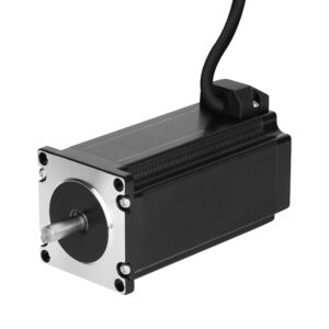 57 Nema 23 Stepper Motor High Torque Low Noise 110MM Bipolar 4.2A 1.8 Deg(2000steps/rev) 3300mNm/467.31oz.in 2 Phase 4 Lead for Automation/3D Printer/CNC Machine/Medical Devices