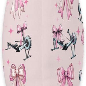 Coquette Bow Rowing Machine Rowing Workout Girl Mom Pink Throw Pillow