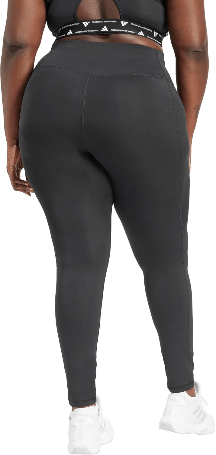adidas Women's Optime Essentials Stash Pocket Full Length Leggings - Image 4
