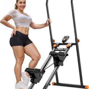 Niceday Stepper Machine, Stair Climber for Home with Extended 18IN Stride Length, Vertical Climber with Handlebar & Pedals, Foldable Climber Workout Machine, 300LBS Loading Capacity