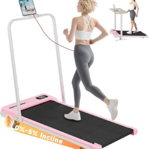 Walking Pad Treadmill with 8% Incline, 3 in 1 Folding Treadmills for Home Office, 2.5HP Quiet