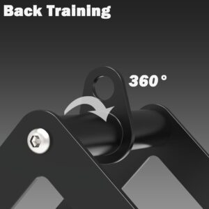 Fitarc Double D Row Handle Cable Attachments for Gym, Non-Slip V Bar Attachment for Home Gym Equipment, T Bar Row Attachment for Back Training, LAT Pulldown Attachments and Cable Machine Attachment