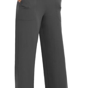 Wide Leg Pants Woman High Waist Yoga Pants with Pockets Loose Stretch Dress Work Sweatpants Casual Lounge