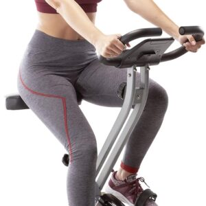 CIRCUIT FITNESS Circuit Fitness Folding Upright Exercise Bike with Adjustable Resistance 250 lb. Max. Capacity AMZ-150BK