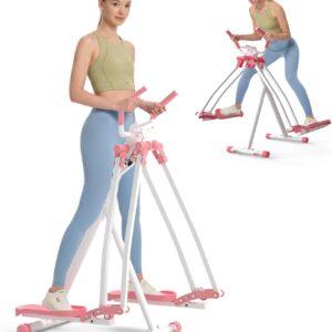 HOTWAVE Air Walker Exercise Machine, Home Space Walker Aerobic Stepper, Foldable Elliptical for Small Spaces – Cross Trainer Glider Exercise Machine for Men and Women Fitness Equipment