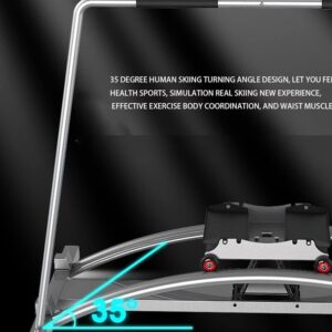 Ski Trainer Machine Elliptical Cross Trainer Cardio Exercise Equipment Accurate Simulation of Skiing Indoor Exercise Machine for Hockey Ice Skating Tennis Skiin