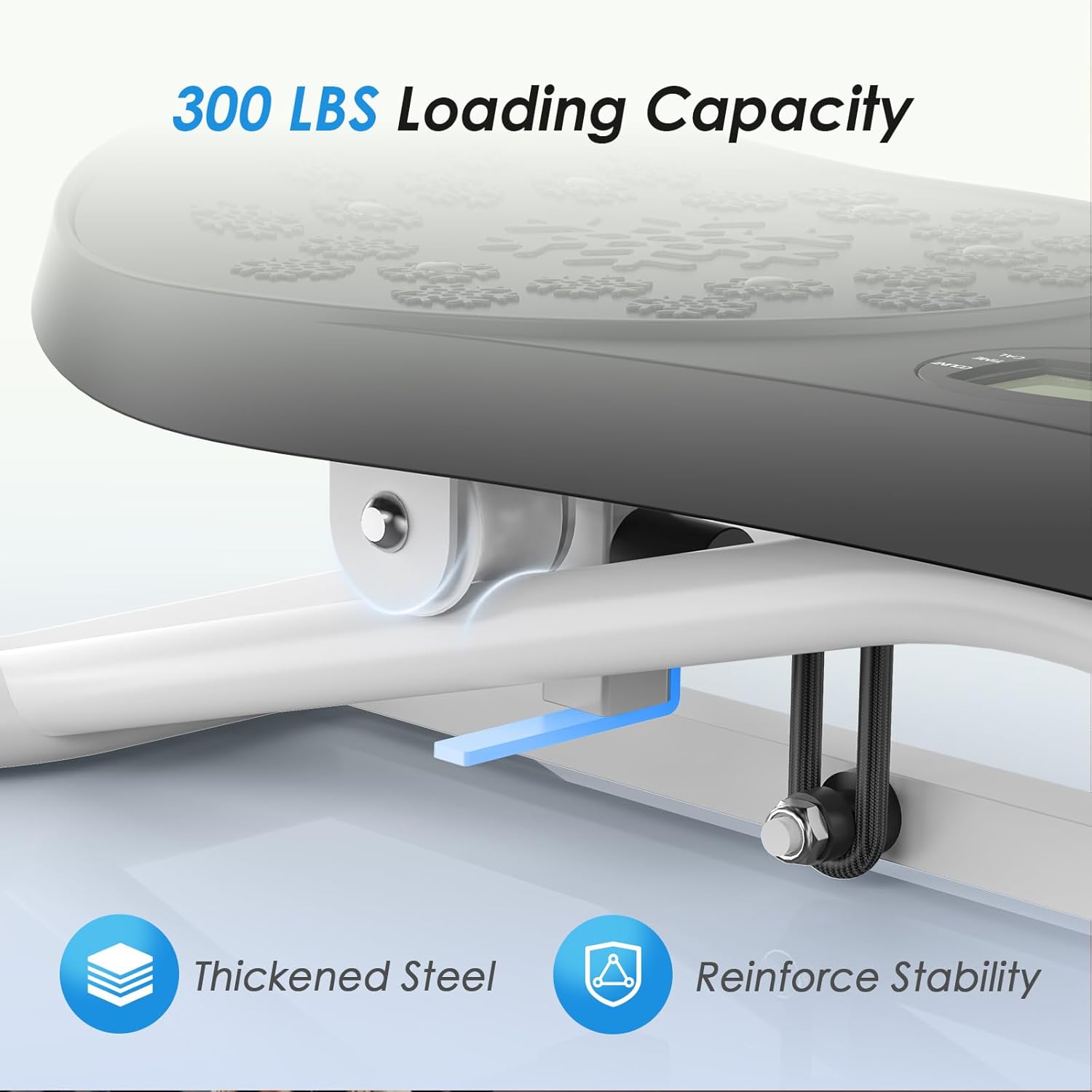 2025 New Ski Simulator Machine,Stridon Balance Board with Resistance Bands&LCD Monitor for Full Body, Noiseless Ski Exercise Machine for Skiing Beginners, Home Use - Image 5