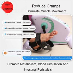 Under Desk Pedal Exerciser Fitness Electric Motorized Mini Bike Exercise, Electric Pedal Bike Portable Fitness Exercises Arms/Legs Resistance Cycle Indoor Gym Mini Trainer