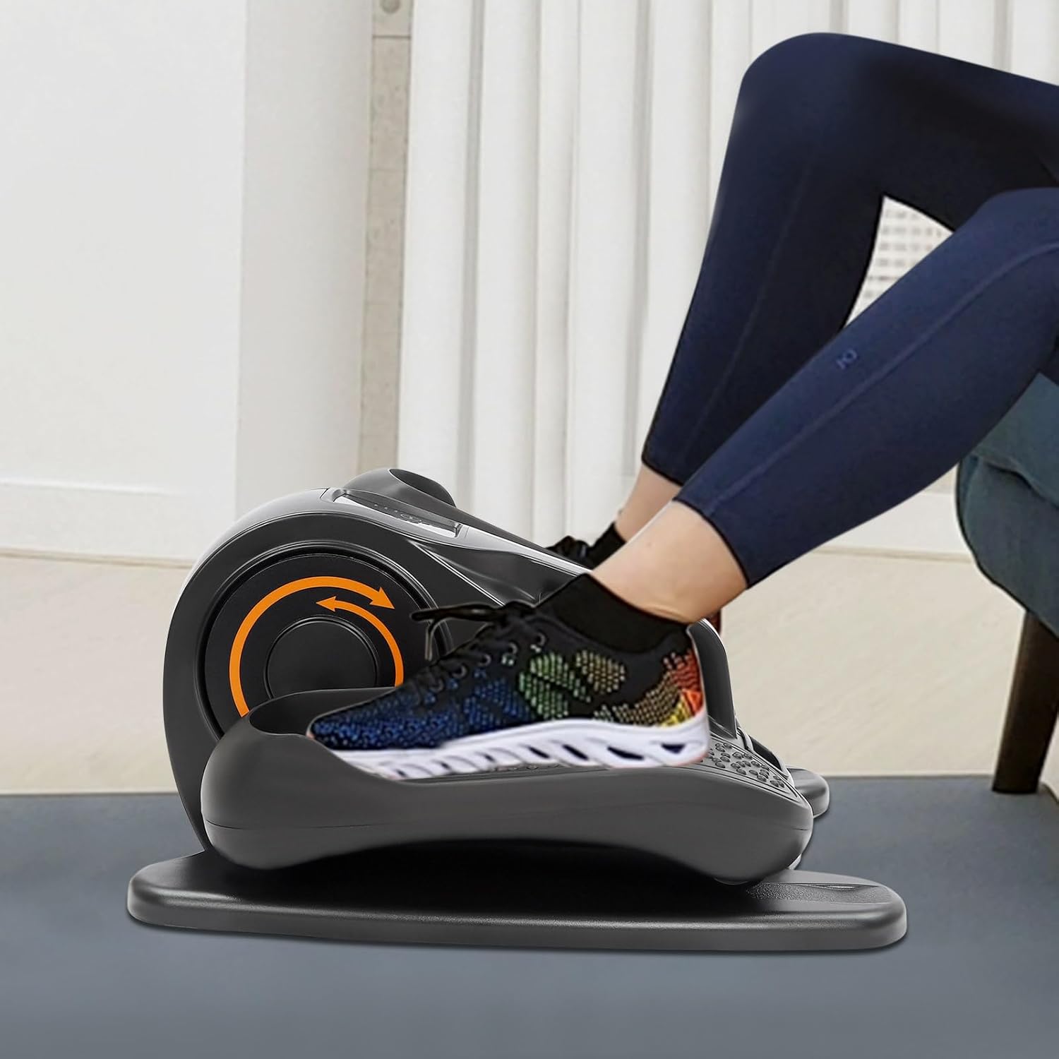 Under Desk Elliptical Machine, Electric Seated Leg Exerciser, Under Desk Elliptical Machine and Foot Pedal Exerciser, Auto & Manual Modes for Home & Office - Image 8