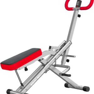 SogesPower Squat Machine for Home Gym, Squat Rowing Machine with Adjustable Resistance and Optional Full Motion, Squat Assist Trainer for Glutes & Legs Workout, Up to 330lbs