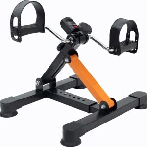 Pedal Exerciser for Seniors – Under Desk Elliptical Machine, Pedal Exerciser Foot Cycle Arm Leg, Portable Mini Exercise Pedal Machine, Under Desk Pedal Exerciser, Under Desk Mini Exercise Bike