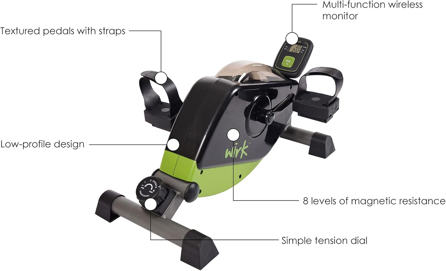 Stamina Wirk Under Desk Exercise Bike - Fitness Bike with Smart Workout App - Mini Elliptical Under Desk Bike for Home Workout - Image 7