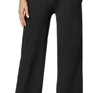 IUGA Wide Leg Yoga Pants for Women Sweatpants with Pockets Yoga Pants Flare Lounge Pants Loose High Waist Comfy Workout Dance
