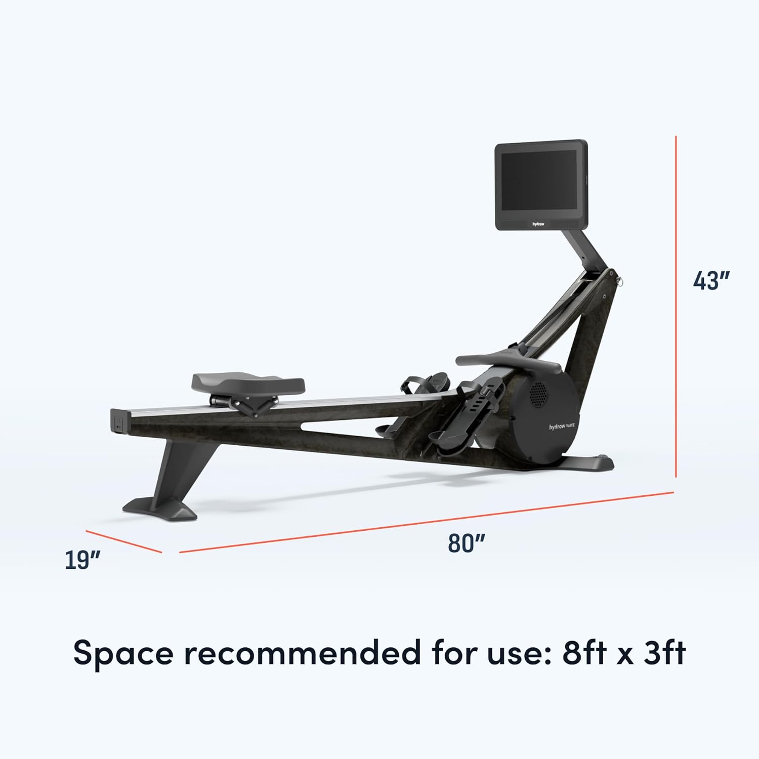 Hydrow Wave Rowing Machine with 16" HD Touchscreen & Speakers - Foldable | Live Home Workouts, Subscription Required - Image 5