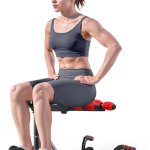 Deep Squat Rowing Machine for Home, Easy Setup & Foldable Exercise Equipment