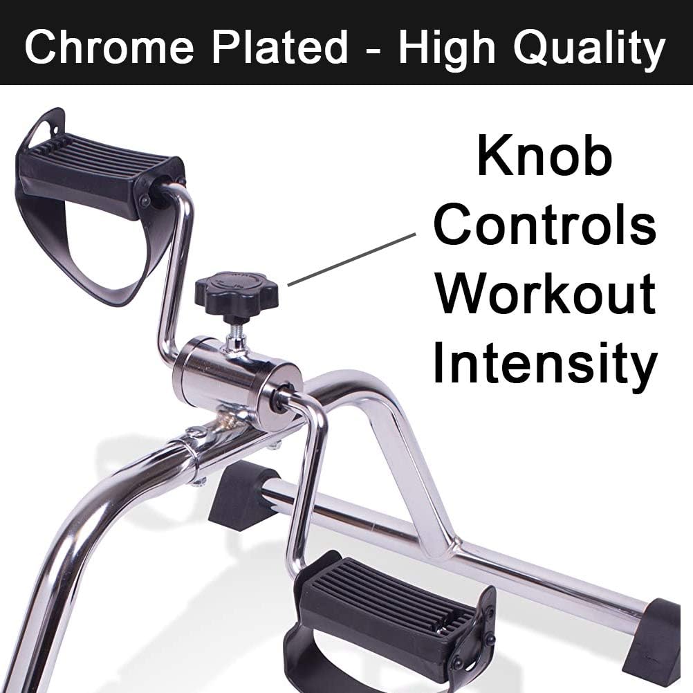 Carex Under Desk Pedal Exerciser - Compact Exercise Equipment for Arms and Legs - Great for Elderly, Seniors, Disabled or Office Use - Image 4