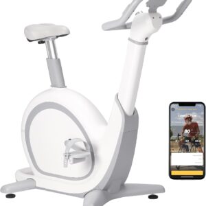 Exercise Bike,Smart Fitness Bike with 36 Levels Magnetic Resistance & 350LBS Weight Capacity,Personalized Training,LED Display & Comfortable Seat Cushion,Smart APP,for Home Gym