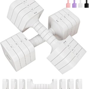 Adjustable Dumbbell Set for Women Men 16LB 20LB Hand Weights Dumbbells Sets Woman Exercise Fitness dumbbell Adjust dumbbells set of 2 for Home Gym Workout Strength Training Equipments