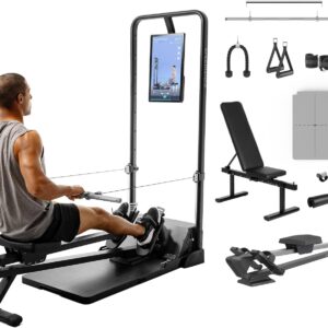 Speediance Gym Monster Smart Home Gym, Multifunctional Strength Training Machine, Smith Machine Power Cage Workout Station, Squat Rack Cable Machine, Full Body Fitness Equipment for Home Workout