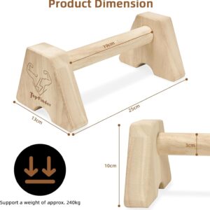 Calisthenics Bars, PushUp Bar Handstand Blocks,Parallel Bars for Calisteniamadera L Sit Bars Gymnastics Equipment