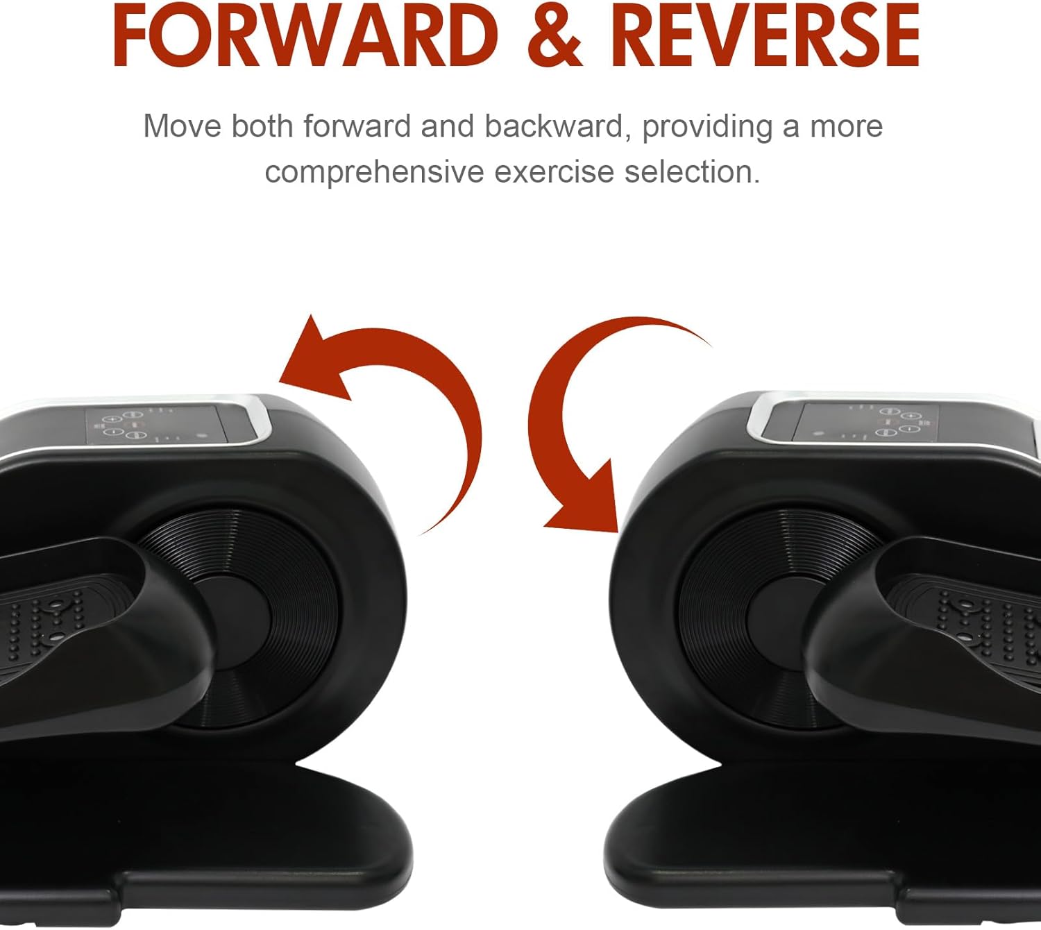 Under Desk Elliptical Machine, Electric Ellipse Leg Exerciser While Sitting for Seniors with Remote Control, 12 Adjustable Speeds, Resistance Bands and Straps, Compact Pedal Exerciser for Home Office - Image 6