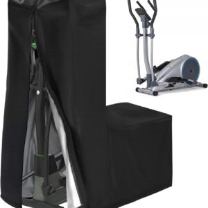 Elliptical Cover Elliptical Exercise Machine Cover for Indoor & Outdoor Home Elliptical Fitness Machine Protective Cover Waterproof & Dustproof Black