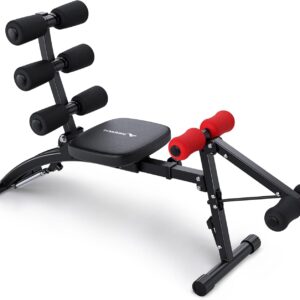 MERACH Ab Machine, Multi-Functional Adjustable Ab Trainer, Ab Workout Bench for Home Gym, Sit Up Machine for Abdominal, Exercise Chair for Full Body Workout