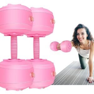 Water Filled Dumbbells Set – Water Filled Weights – Portable Travel Weights – Weights Adjustable Dumbbells – Portable Fitness Equipment – Strength Training – Fitness and Shaping
