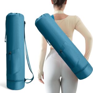 Yoga Mat Bag, Yoga Bag with Adjustable Strap and Pockets for Women & Men, Lightweight Carrier for Yoga, Workout, Outdoor Use