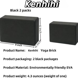 Yoga Block – Unsupported Latex Eva foam – Soft non slip surface with bevel for yoga, pilates, meditation – Yoga accessories for stability, balance and deep stretching