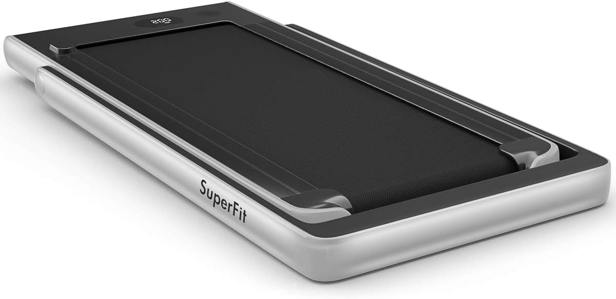 GYMAX Walking Pad, 2.25HP Dual Display Foldable Treadmill for Home with Remote/Smart App Control, Portable Compact Treadmill for Office Under Desk, Folding Running Machine for Small Spaces - Image 8