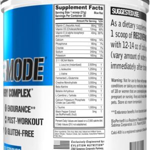 Evlution Nutrition Recover Mode- Complete Post Workout with BCAAs, Immunity Support, Vitamin C, D & E, Electrolytes, Hydration, Creatine, Glutamine, Beta-Alanine, L-Carnitine, 30 Serve, Blue Raz