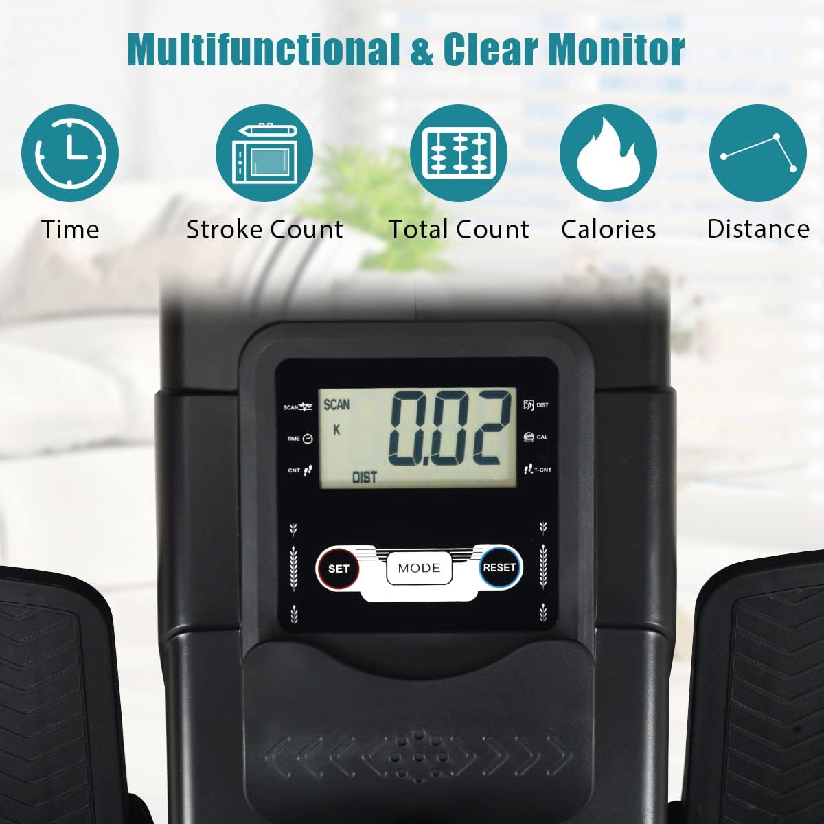 Folding Rowing Machines for Home Use, Magnetic Rower, Rowing Machines for Home Use 10 Level Adjustable Magnetic Resistance with LCD Monitor,330lbs MAX - Image 2