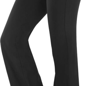 IUGA Yoga Pants Women Wide Leg High Waist Bootcut Workout Flare Leggings Tummy Control Work Dress Pants Women 4 Pockets