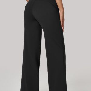 IUGA Wide Leg Yoga Pants for Women Sweatpants with Pockets Yoga Pants Flare Lounge Pants Loose High Waist Comfy Workout Dance