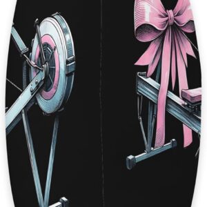 Coquette Bow Rowing Machine Rowing Workout Girl Mom Pink Throw Pillow