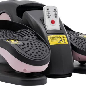 Ellipse Leg Exercise While Sitting for Seniors Seated Pedal Exerciser Under Desk Elliptical Machine, Quiet & Compact Mini Elliptical Leg Exerciser Machine with Remote Control for Home and Office Use