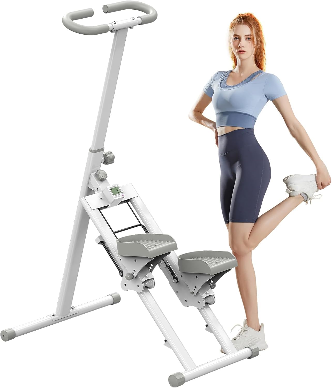 Stair Stepper for Home,Stair Climber Foldable,Large Pedal Vertical Climber Machine for Full-Body Workout,Steppers for Exercise at Home with 300LBS Loading Capacity