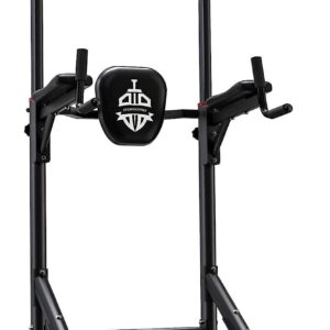 Sportsroyals Power Tower Pull Up Bar Station, 450LBS Stable Pull Up Dip Station for Home Gym Strength Training Equipment