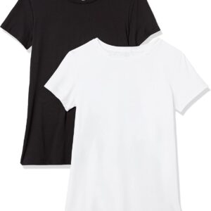 Amazon Essentials Women’s Active Quick Dry Tech Stretch Short-Sleeve Crewneck T-Shirt (Available in Plus Size), Multipacks
