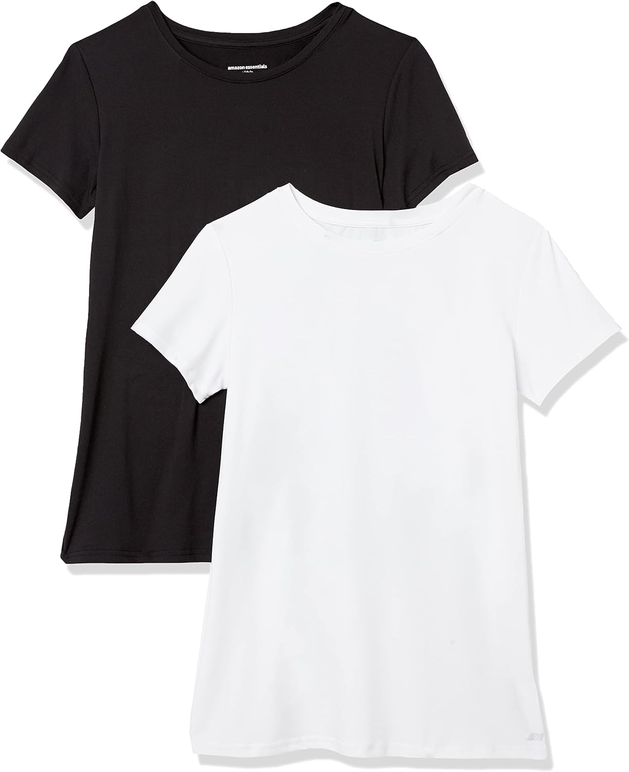 Amazon Essentials Women's Active Quick Dry Tech Stretch Short-Sleeve Crewneck T-Shirt (Available in Plus Size), Multipacks