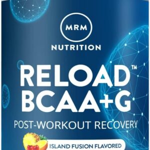 MRM Nutrition Reload BCAA+G | Island Fusion Flavor | 8.5g Amino Acids with Glutamine | Post-Workout Recovery Powder | CarnoSyn® Beta-Alanine | Muscle Support | Keto Friendly | 26 Servings