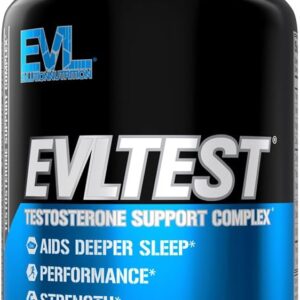 EVL Complete Testosterone Booster for Men – Post Workout Recovery Testosterone Supplement with DIM Plus D Aspartic Acid and Tribulus – EVLTest Estrogen Blocker for Men Post Workout Supplement