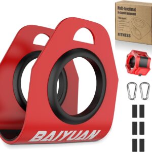 Home Gym Clips, Convert Dumbbells to Barbell, Turn Bars into Landmines, T-Bar Row with Any Grip, Hook Dumbbells on Dip Belts, Versatile Weightlifting Accessory for Olympic