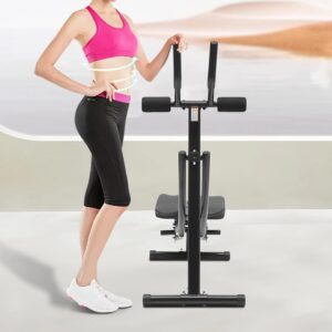 Ab Workout Equipment,Ab Machine for Home Gym, Foldable Core & Abdominal Exercise Machine, Adjustable Ab Machine Full Body Workout Women Exercise Fitness Equipment, 150kg/330lbs Weight Capacity